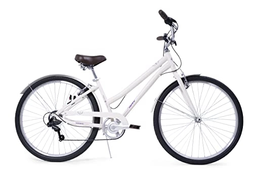 City : Huffy Damen Sienna Hybrid-Fahrrad, weiß, M