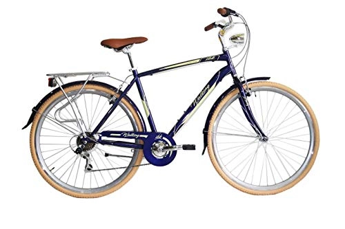 City : IBK Fahrradfahrrad City Bike für Herren Größe 28 Zoll 700 x 38 Modell Walking Zubehör Aluminium, Herren, blau