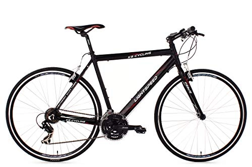 City : KS Cycling Herren Fahrrad Fitnessbike Alu 28 Zoll Lightspeed RH 54 cm, schwarz, Rahmenhöhe: 54 cm, Reifengröße: 28 Zoll (71 cm), 200B