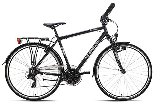 City : KS Cycling Trekkingrad Herren 28'' Canterbury schwarz matt Alu-Rahmen Multipositionslenker RH 58 cm