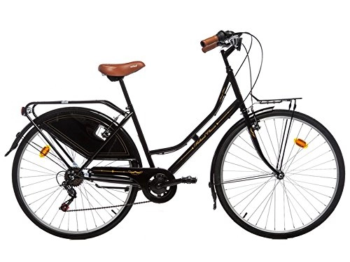 City : Moma Bikes Holanda Fahrrad, Schwarz, One Size