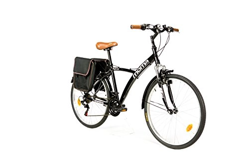 City : Moma Bikes Hybrid 26 Fahrrad, Schwarz, One Size