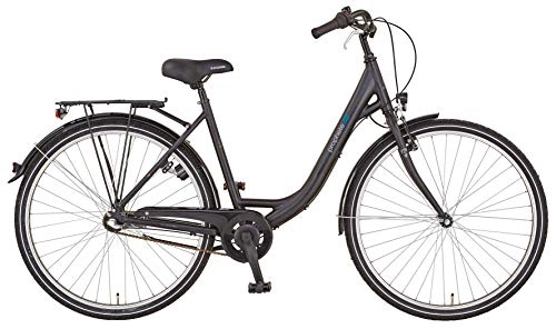 City : Prophete Unisex – Erwachsene GENIESSER 20.BSC.10 City Bike 28" Fahrrad, schwarz, RH 50