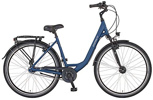City : Prophete Unisex – Erwachsene GENIESSER 21.BMC.10 City Bike 28" 7-Gang Fahrrad, dunkelblau matt, RH 50