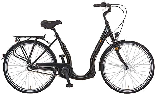 City : Prophete Unisex – Erwachsene GENIESSER 9.4 City Bike 26" Cityfahrrad, glanzschwarz, RH 46 cm