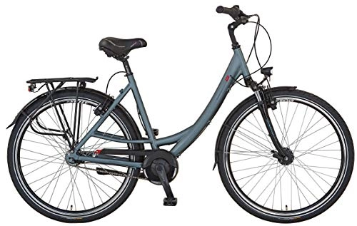 City : Prophete Unisex – Erwachsene GENIESSER 9.6 City Bike 28" Cityfahrrad, grau matt, RH 52 cm