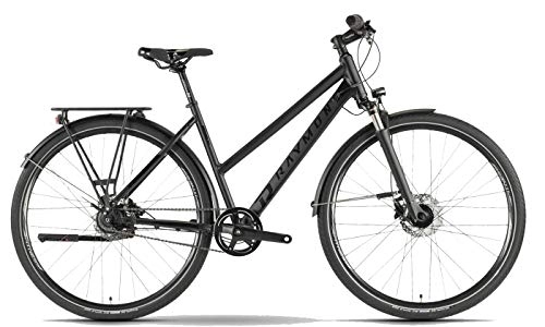 City : R Raymon UrbanRay 3.0 Citybike - Damen Fahrrad 28 Zoll - 8-Gang Nabenschaltung, Gepäckträger, StVZO Beleuchtung