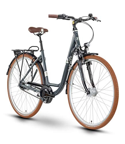 City : RAYMON Cityray 2.0 Unisex City Fahrrad dunkel grau 2020: Größe: 43 cm