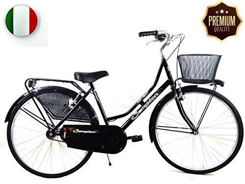 City : SPEEDCROSS Super Angebot – Fahrrad 26″ Damen “Holland” Senza Schaltknauf mit Korb – Beige