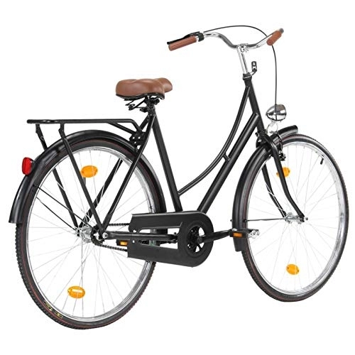 City : Susany 28-Zoll-Räder Hollandrad EIN-Gang-Rad Stadtrad Fahrrad-V-Bremse und Rücktrittbremse, Sattel im holländischen Stil mit Feder, Entworfen für Frauen
