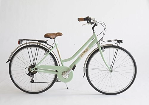 City : Via Veneto Fahrrad 605 für Damen, hergestellt in Italien, Grün