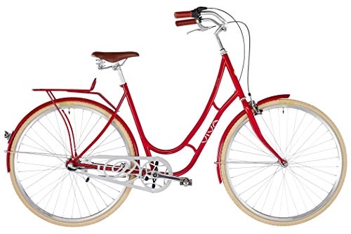 City : Viva Bikes Juliett Entry Damen Dark red Rahmenhhe 47cm 2019 Cityrad