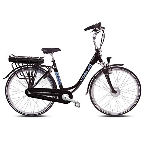 City : Vogue Premium E-Bike Stadt Fahrräder 28 Zoll 51 cm Frau 7G Rollerbrakes Schwarz
