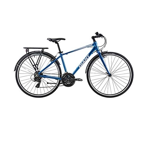 City : WEIZI Stdtische Freizeit-Pendler Fahrrad, Erwachsener Speed Rennrad, Flachgriff Fahrrad, Fahrrad mit Variabler Geschwindigkeit - S Buena Bicicleta de carretera prctica (Color : Blue)
