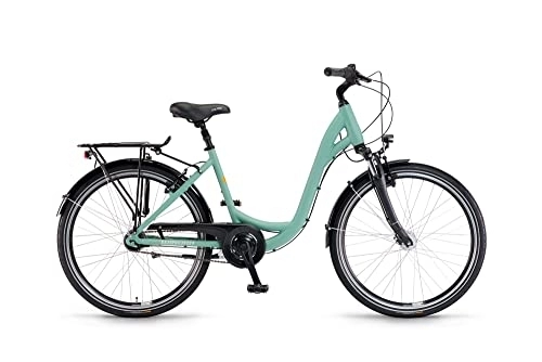 City : Winora Holiday N7 Einrohr Citybike Cityrad Fahrrad jadegreen matt 2022 (48)