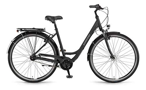 City : Winora Hollywood N7 Trekking Bike 2021 (26" Einrohr 42cm, Schwarz matt)