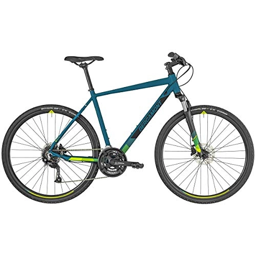 Cross Trail und Trekking : Bergamont Helix 3 Cross Trekking Fahrrad Petrol blau / schwarz 2019: Gre: 56cm (178-186cm)