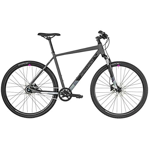 Cross Trail und Trekking : Bergamont Helix N8 Cross Trekking Fahrrad grau / schwarz 2019: Gre: 60cm (186-201cm)