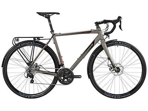 Cross Trail und Trekking : Bergamont Prime CX RD Cross Bike Querfeldein grau / schwarz / rot 2016: Größe: 47cm (155-161cm)