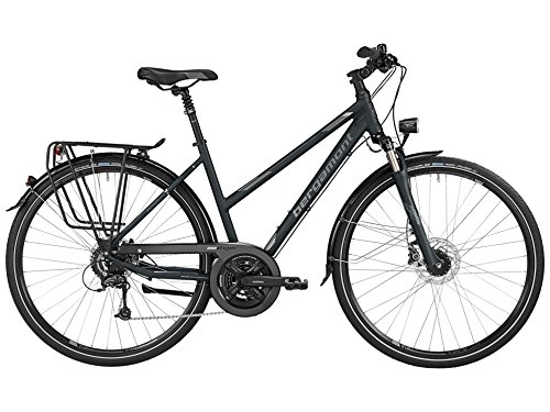 Cross Trail und Trekking : Bergamont Sponsor Disc Damen Trekking Fahrrad schwarz / grau / silber 2016: Größe: 44cm (158-164cm)