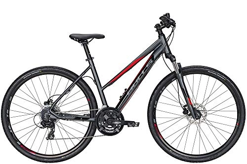 Cross Trail und Trekking : BULLS Crossbike 1 28 Zoll Damenfahrrad Crossrad 2021, Farbe:grau, Rahmenhöhe:54 cm