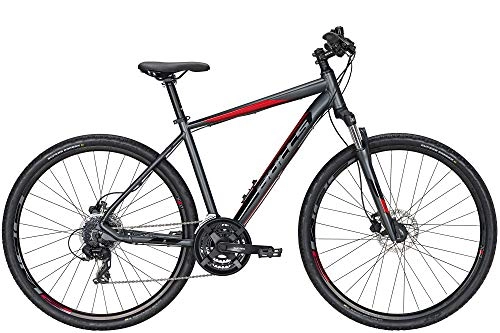 Cross Trail und Trekking : BULLS Crossbike 1 28 Zoll Herrenfahrrad Crossrad 2021, Farbe:grau, Rahmenhöhe:48 cm