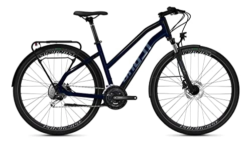 Cross Trail und Trekking : Ghost Square Trekking Essential AL W Damen Trekking Bike 2022 (28" Damen Trapez L / 56cm, Night Blue)