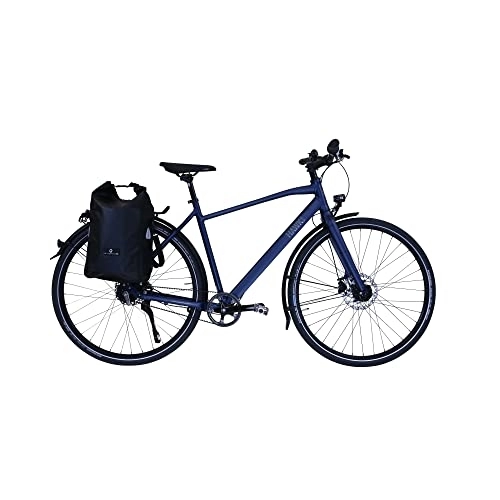Cross Trail und Trekking : HAWK Trekking Gent Super Deluxe Plus Fahrrad Herren inkl. Tasche I Trekkingrad mit Gates Riemenantrieb & Shimano 8-Gang Nabenschaltung I Allrounder