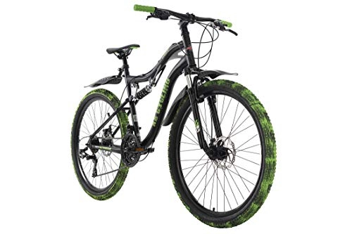 Cross Trail und Trekking : KS Cycling Mountainbike Fully 26'' Crusher schwarz-grün RH 46 cm
