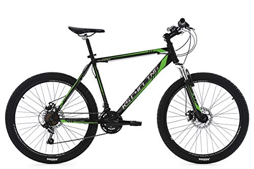 Cross Trail und Trekking : KS Cycling Mountainbike Hardtail MTB 26'' Sharp schwarz-grün RH 51 cm