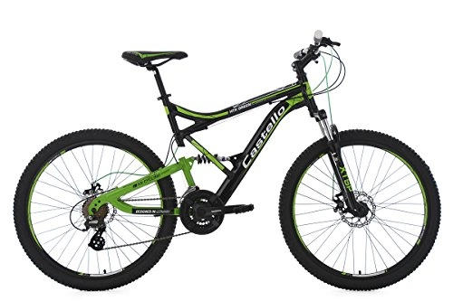 Cross Trail und Trekking : KS Cycling Mountainbike MTB Fully 26'' Castello HTX schwarz-grün RH 51 cm