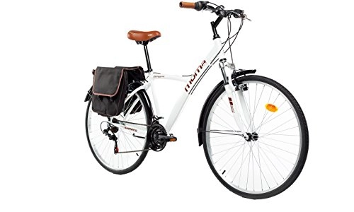 Cross Trail und Trekking : Moma Bikes Hybrid 28 bln, Weiß, Einheitsgröße