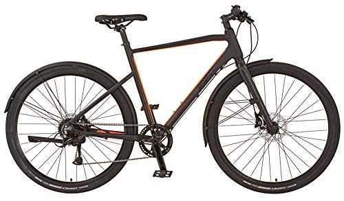 Cross Trail und Trekking : Prophete Unisex – Erwachsene URBANICER 20.BMU.20 Urban Bike 28" Fahrrad, schwarz, RH 55
