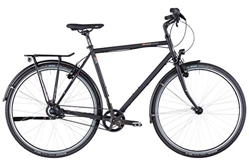 Cross Trail und Trekking : vsf fahrradmanufaktur T-300 Shimano Nexus 8-G HS22 Gates Trekking Bike 2020 (28" Herren Diamant 62cm, Ebony matt)