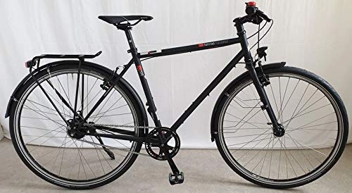 Cross Trail und Trekking : vsf fahrradmanufaktur T-500 Shimano Alfine 8-G V-Brake Trekking Bike 2020 (28" Herren Diamant 52cm, Ebony matt)