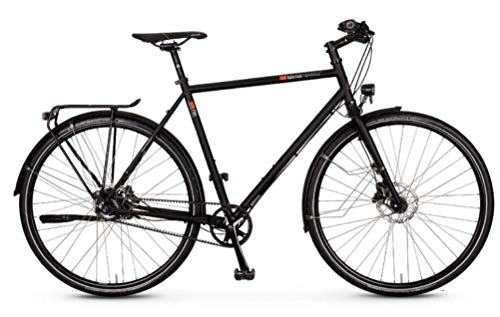 Cross Trail und Trekking : vsf fahrradmanufaktur T-700 Shimano Alfine 11-G Disc Gates Trekking Bike 2021 (28" Herren Diamant 52cm, Ebony Matt (Herren))