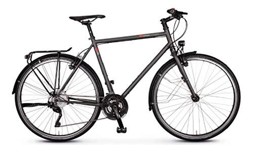 Cross Trail und Trekking : vsf fahrradmanufaktur T-700 Shimano Deore XT 30-G HS22 Trekking Bike 2020 (28" Herren Diamant 57cm, Ebony matt)
