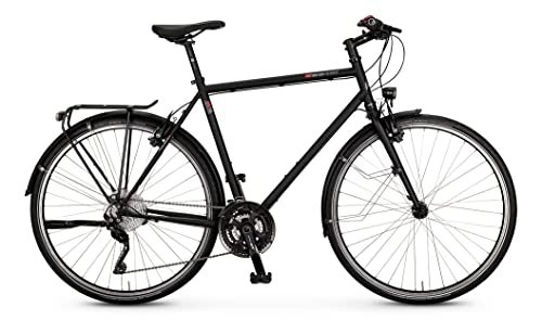 Cross Trail und Trekking : vsf fahrradmanufaktur T-700 Shimano Deore XT 30-G HS22 Trekking Bike 2022 (28" Herren Diamant 62cm, Ebony Matt (Herren))