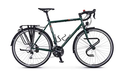 Cross Trail und Trekking : vsf fahrradmanufaktur TX-Randonneur Trekking Bike 2020 (28" Herren Diamant 62cm, Smaragd glänzend)