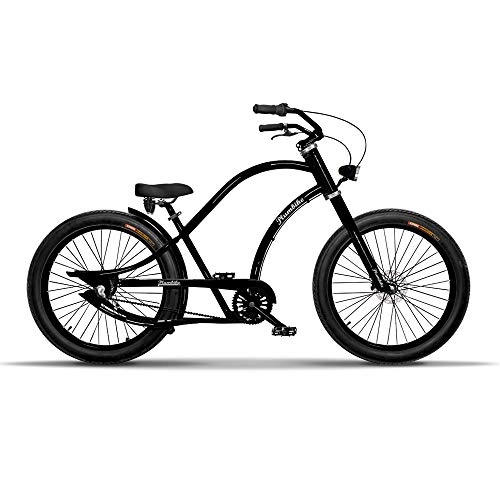 Cruiser : Chopper Fahrrad Herren Fahrrad 26 Zoll Chopper Cruiser Bike Herren Fahrrad Fur Manner Aluminium Rahmen Breitreifen