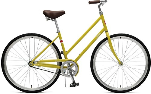 Cruiser : Critical Cycles Damen Parker Step-Thru City Bike mit Coaster Brake Bicycle, Mustard, M