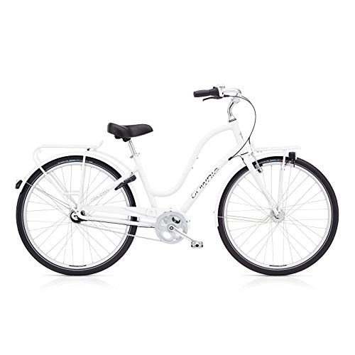Cruiser : Electra Townie Commute 7i EQ Ladies White mit LED Beleuchtung