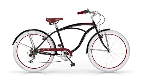 Cruiser : MBM Honolulu Herren-Fahrrad, Schwarz, 47 cm