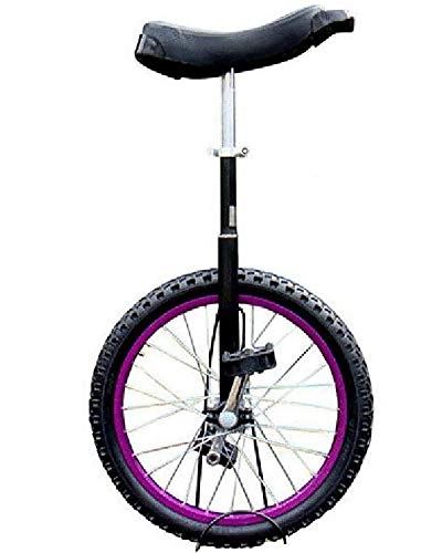 Einräder : 16 / 18 / 20 / 24 Inch Kids Wheel Einrad Leises Lager Einrad Balance Bike Aluminiumlegierungsräder Outdoor-Heimtrainer Fortgeschrittener Trainer, Lila, 18 inches