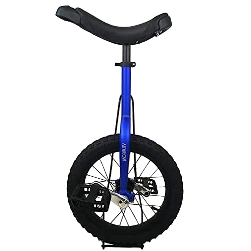 Einräder : 16-Zoll-Einrad mit Rahmen aus Aluminiumlegierung, Einrad für Kinder / Jungen / Mädchen, Anfänger, Anfänger, Anfänger, erstes Einrad, bestes Geburtstagsgeschenk, langlebig (16-Zoll-Rad blau)