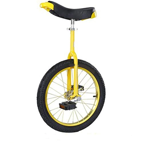 Einräder : 18 Zoll Mit rutschfestem gerändeltem Sattelrohr Erwachsenentrainer Einrad - Wissenschaftliches ergonomisches Satteldesign Einrad Outdoor - Geeignet für erwachsene Akrobatik-Requisiten 18 inch yellow