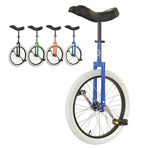 Einräder : 20" Wheel Trainer Einrad höhenverstellbar, Einrad für Anfänger / Kinder / Erwachsene, rutschfeste Bergreifen-Balance-Fahrradübung (Farbe: Schwarz, Größe: 20 Zoll) Langlebig (Blau 20 Zoll)