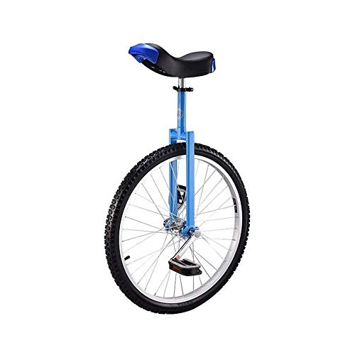 Einräder : 24-Zoll-Rad-Trainer Einrad, Erwachsener Trainer Einrad Skidproof Reifen Gleichgewicht Radfahren Hhenverstellbarer Fitness-Fahrrad, Blau