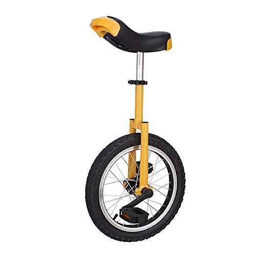 Einräder : AHAI YU 16" / 18" / 20"Rad-Einrad mit starkem Mangan-Stahlrahmen, für weibliche / männliche Teenager / Kind im Freien, ergonomischer Sattel (Size : 16")