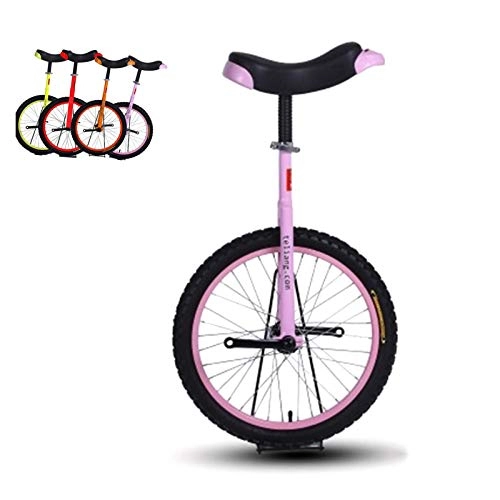 Einräder : AHAI YU 16 '' / 18 '' Rad-Einräder für 9-15-jährige Kinder / Mädchen / Anfänger, großes 20-Zoll-EIN-Rad-Fahrrad für Erwachsene / Frauen / Mutter, Best Birthday-Geschenk (Color : PINK, Size : 16 INCH Wheel)
